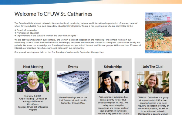 Canadian Federation of University Women: St. Catharines