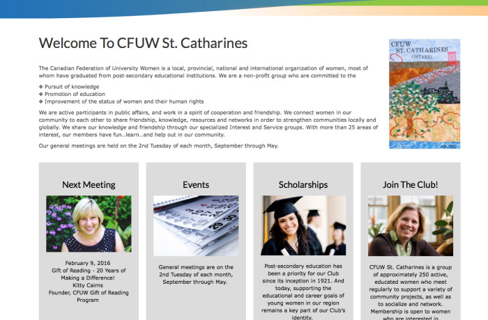 Canadian Federation of University Women: St. Catharines